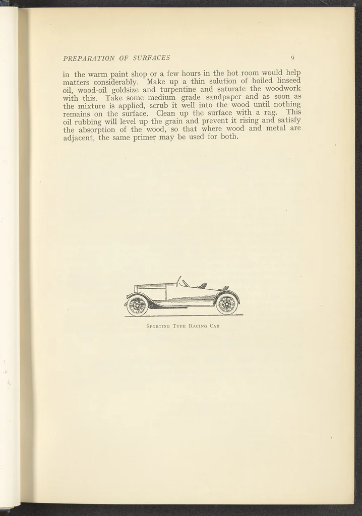 An illustration from Motor Car & Coach Painting for Private, Commercial and Mass Output, 1926, leaf 36