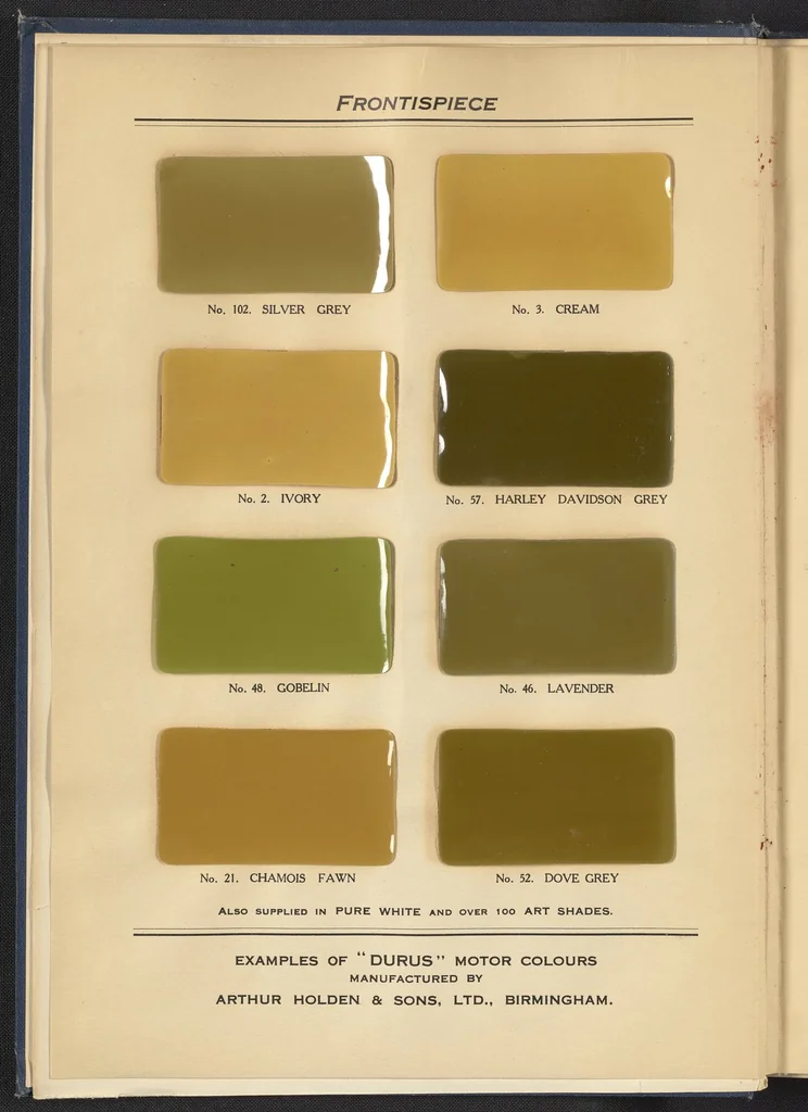 An illustration from Motor Car & Coach Painting for Private, Commercial and Mass Output, 1926, leaf 6