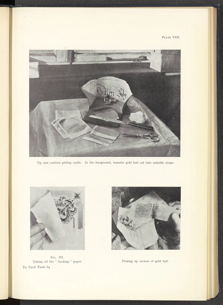 An illustration from Motor Car & Coach Painting for Private, Commercial and Mass Output, 1926, leaf 98