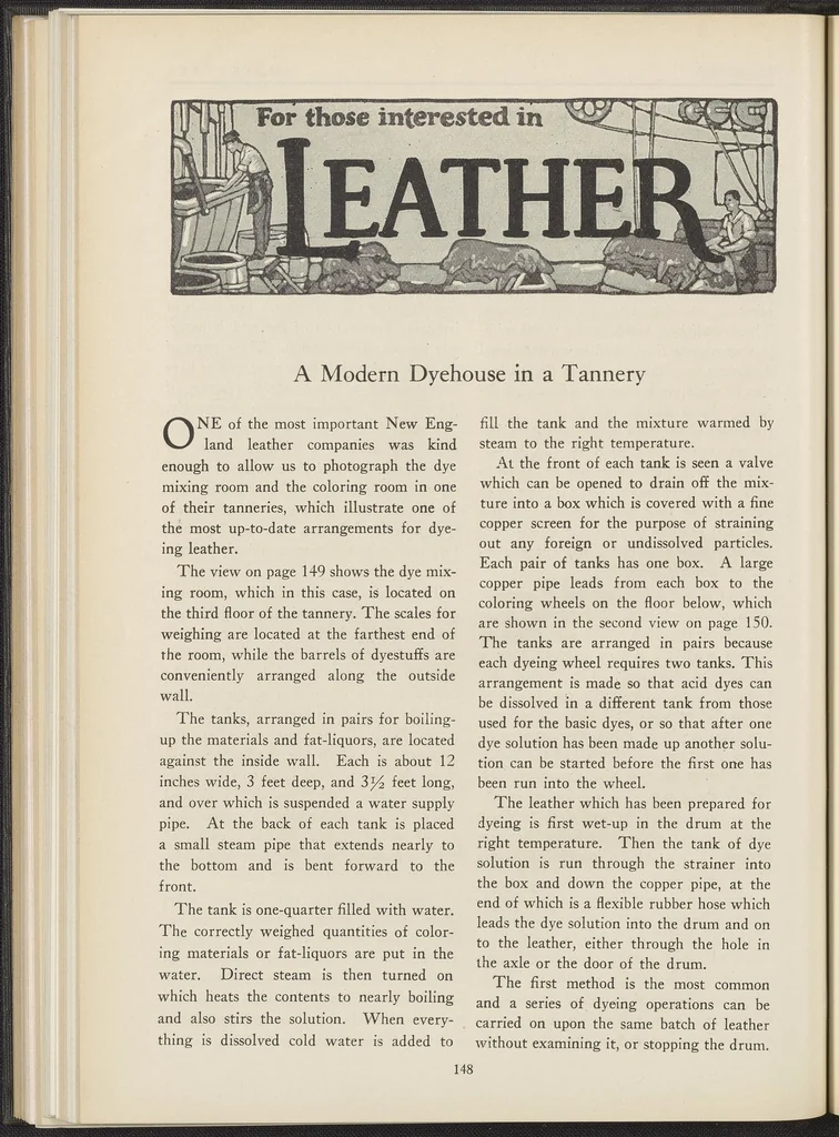 An illustration from Dyestuffs, Volume 25 Number 8, 1924, leaf 12