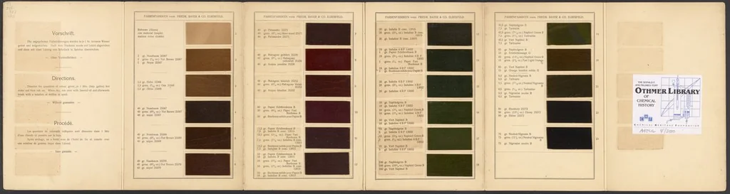 An illustration from Colours Fast to Light for Staining Wood, 1911, leaf 9