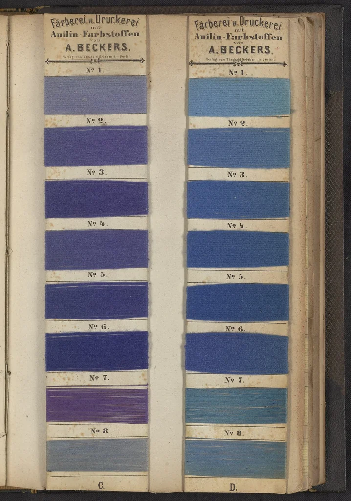 An illustration from Anilin-Färberei, 1867, leaf 3