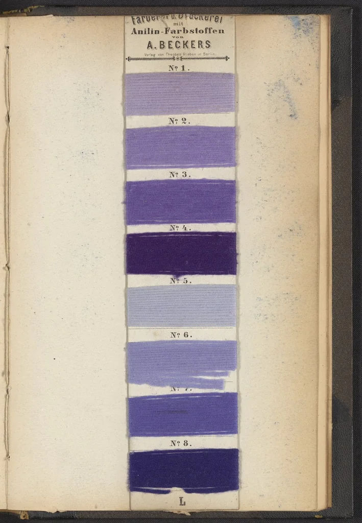 An illustration from Anilin-Färberei, 1867, leaf 7