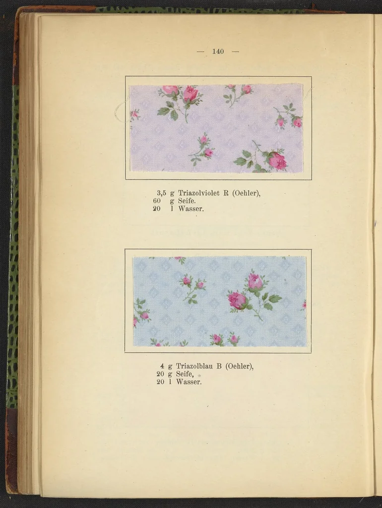 An illustration from Praktisches Handbuch des Zeugdrucks, 1905, leaf 144