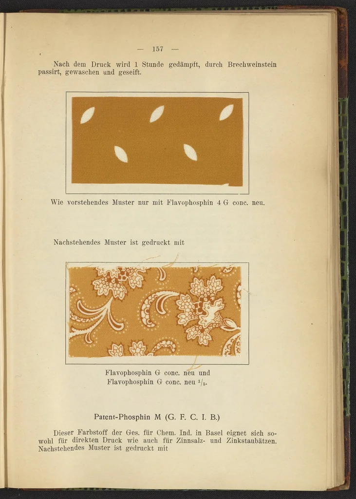 An illustration from Praktisches Handbuch des Zeugdrucks, 1905, leaf 161
