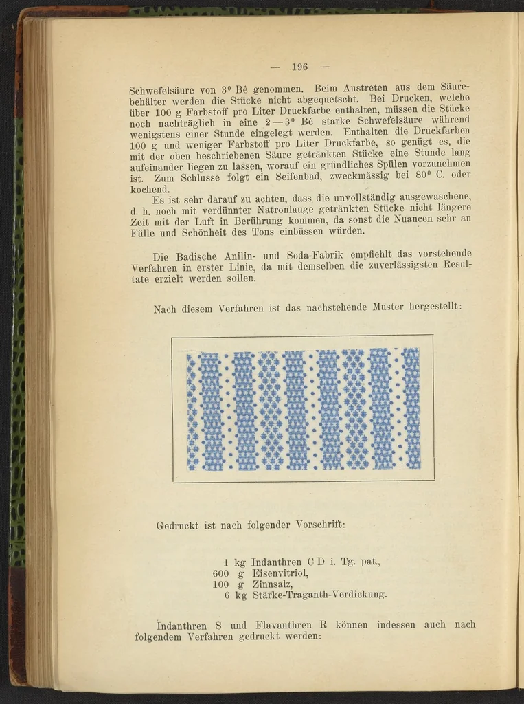 An illustration from Praktisches Handbuch des Zeugdrucks, 1905, leaf 200