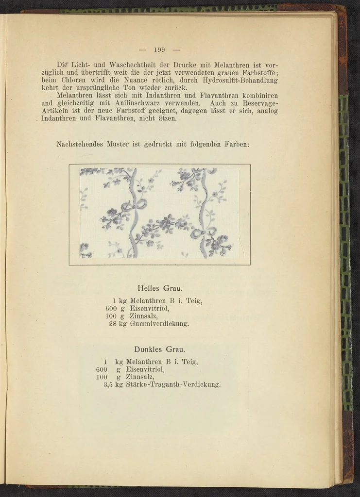 An illustration from Praktisches Handbuch des Zeugdrucks, 1905, leaf 203