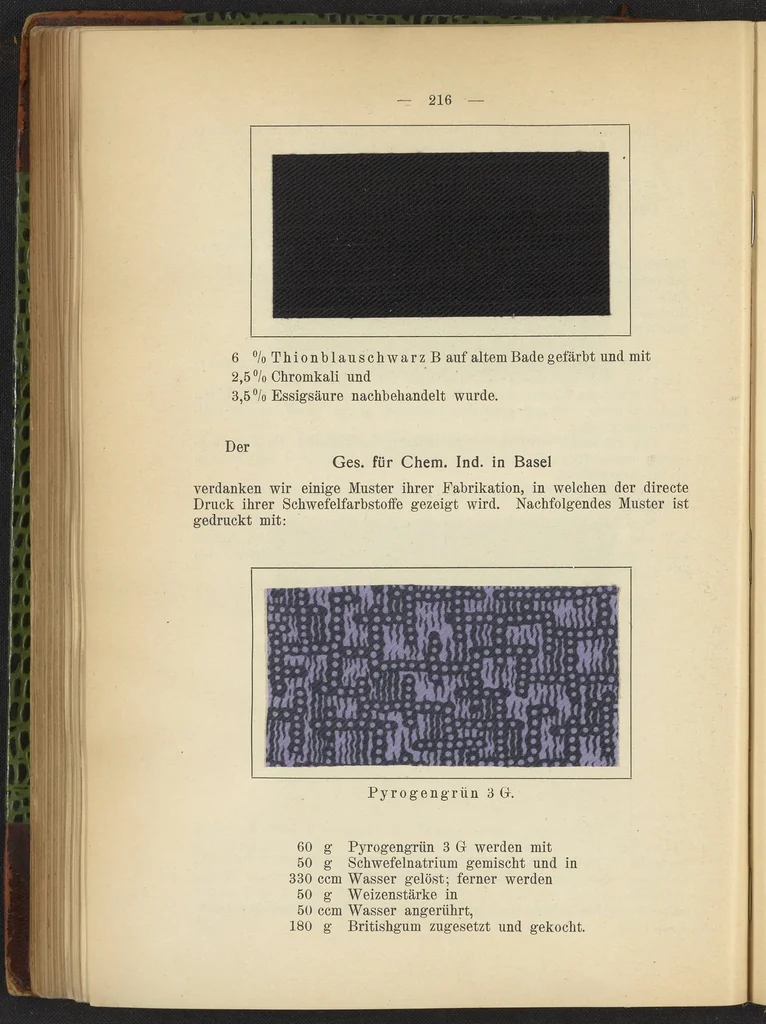An illustration from Praktisches Handbuch des Zeugdrucks, 1905, leaf 220