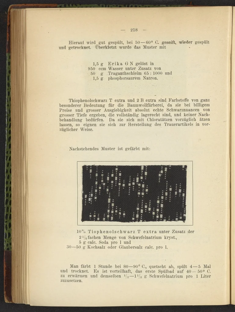 An illustration from Praktisches Handbuch des Zeugdrucks, 1905, leaf 222