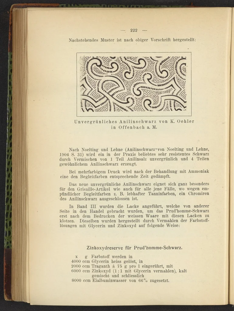 An illustration from Praktisches Handbuch des Zeugdrucks, 1905, leaf 226