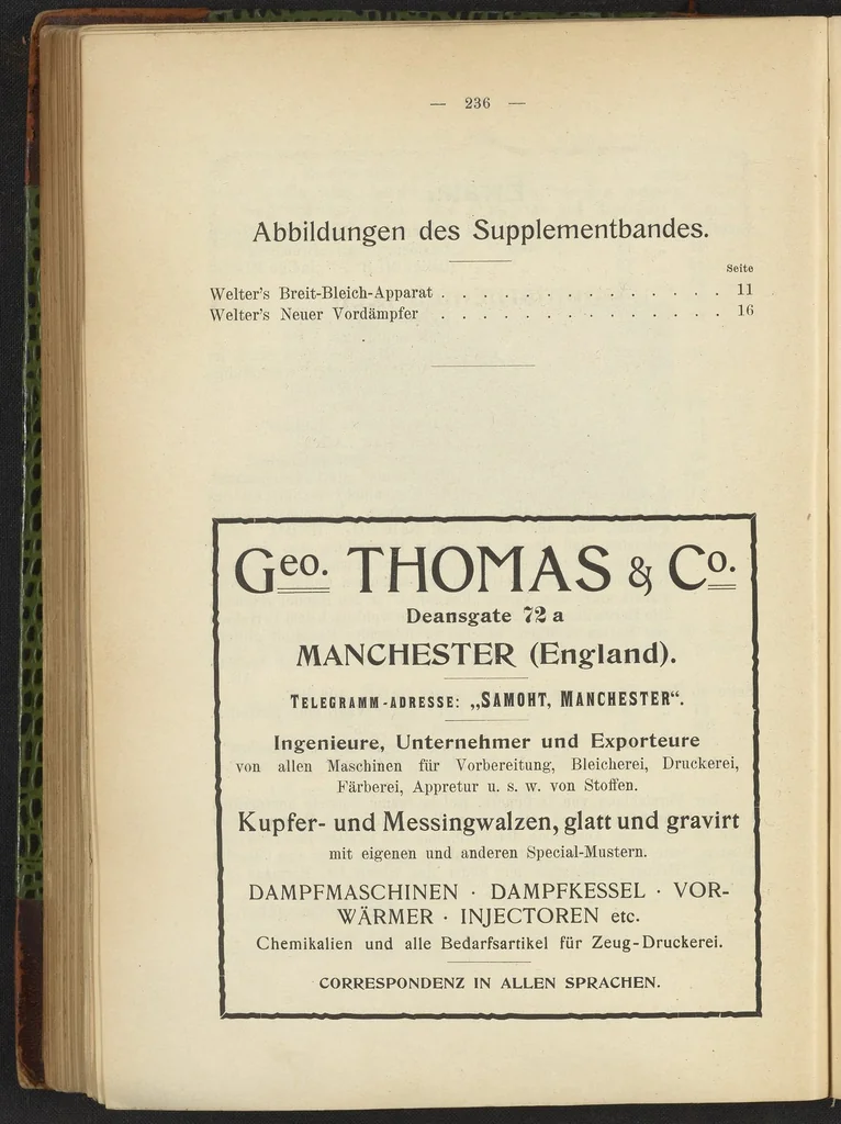 An illustration from Praktisches Handbuch des Zeugdrucks, 1905, leaf 240