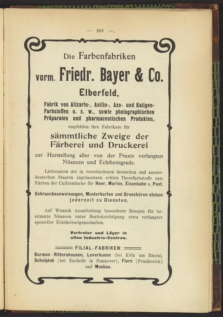 An illustration from Praktisches Handbuch des Zeugdrucks, 1905, leaf 243