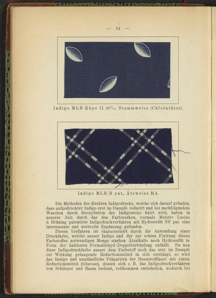 An illustration from Praktisches Handbuch des Zeugdrucks, 1905, leaf 40