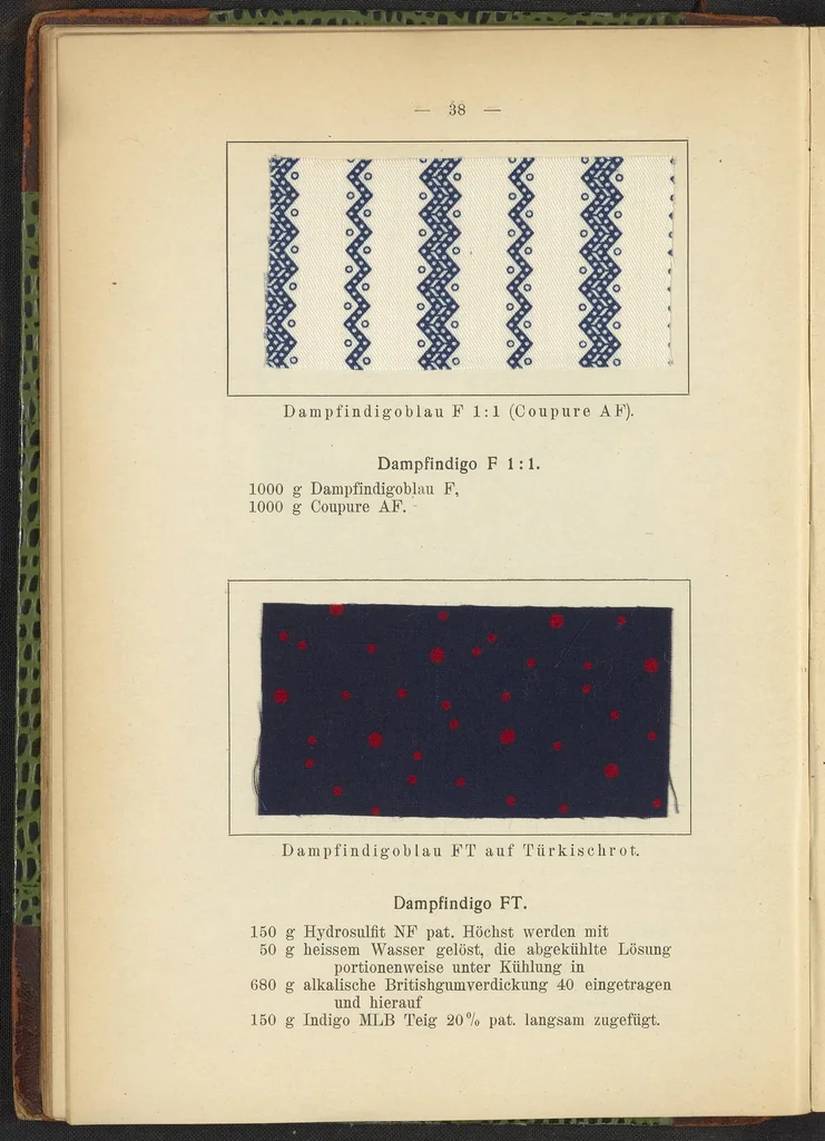An illustration from Praktisches Handbuch des Zeugdrucks, 1905, leaf 44