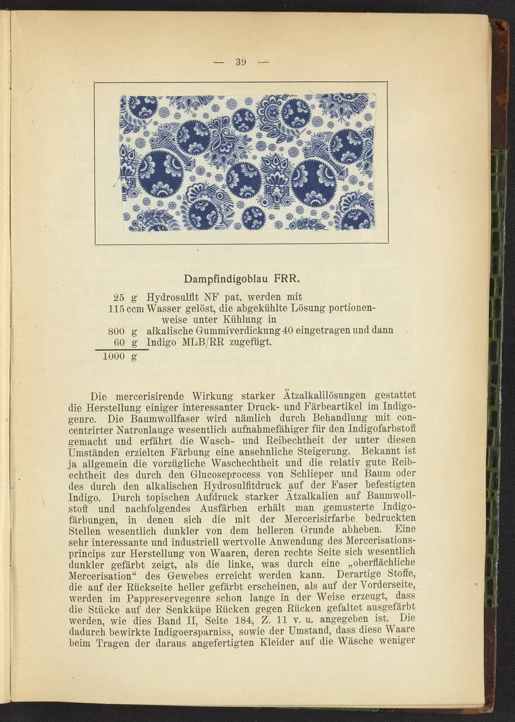 An illustration from Praktisches Handbuch des Zeugdrucks, 1905, leaf 45