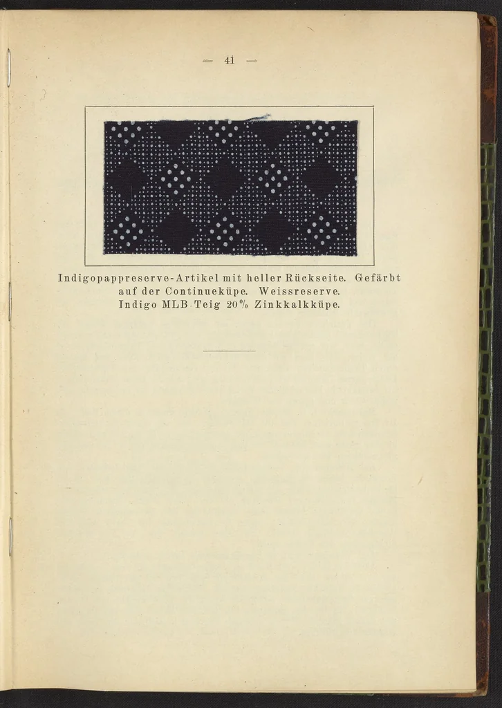 An illustration from Praktisches Handbuch des Zeugdrucks, 1905, leaf 47