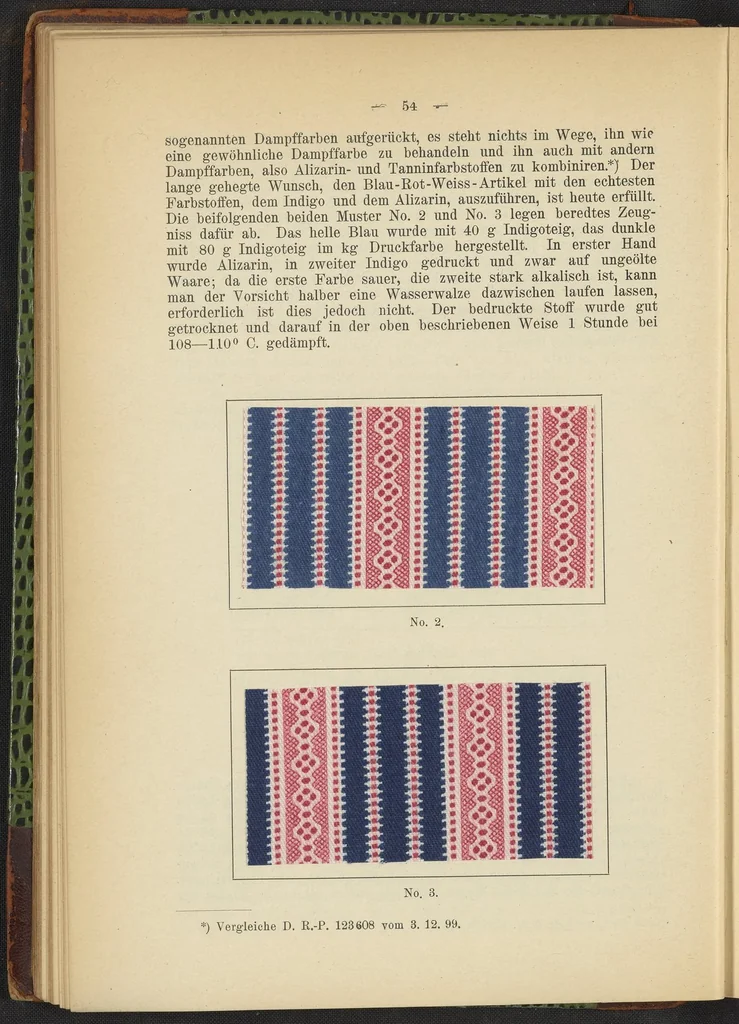 An illustration from Praktisches Handbuch des Zeugdrucks, 1905, leaf 60