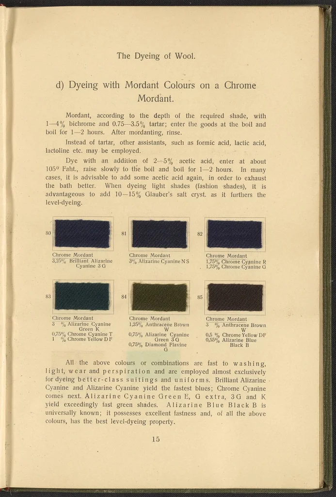 An illustration from Garment Dyeing, 1912, leaf 27