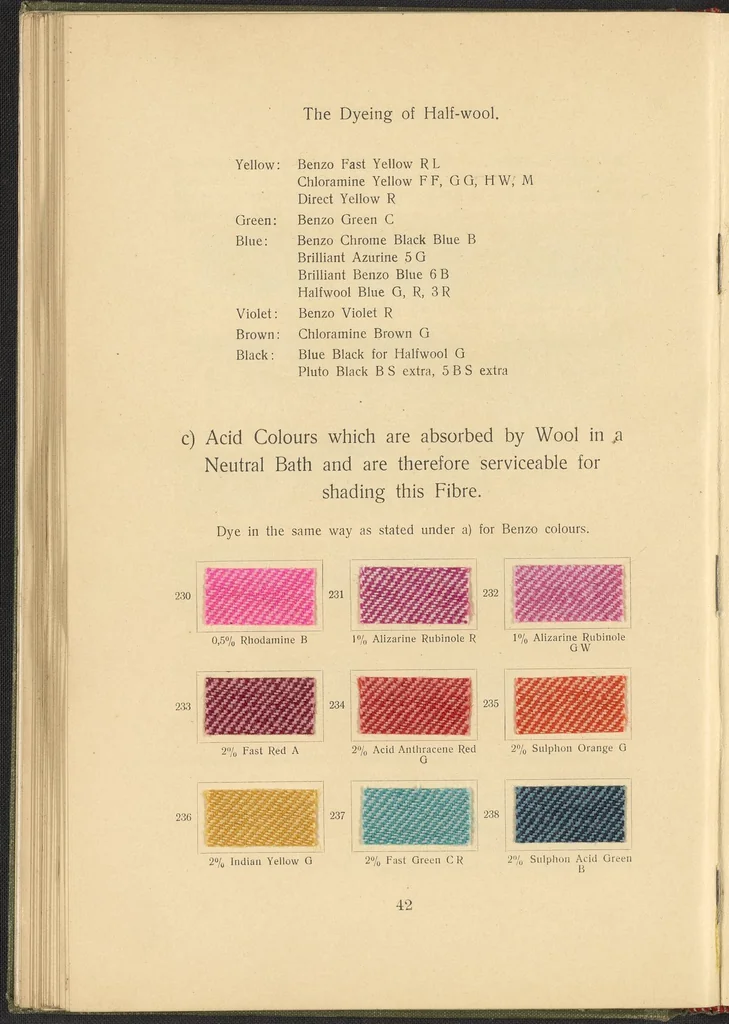 An illustration from Garment Dyeing, 1912, leaf 54