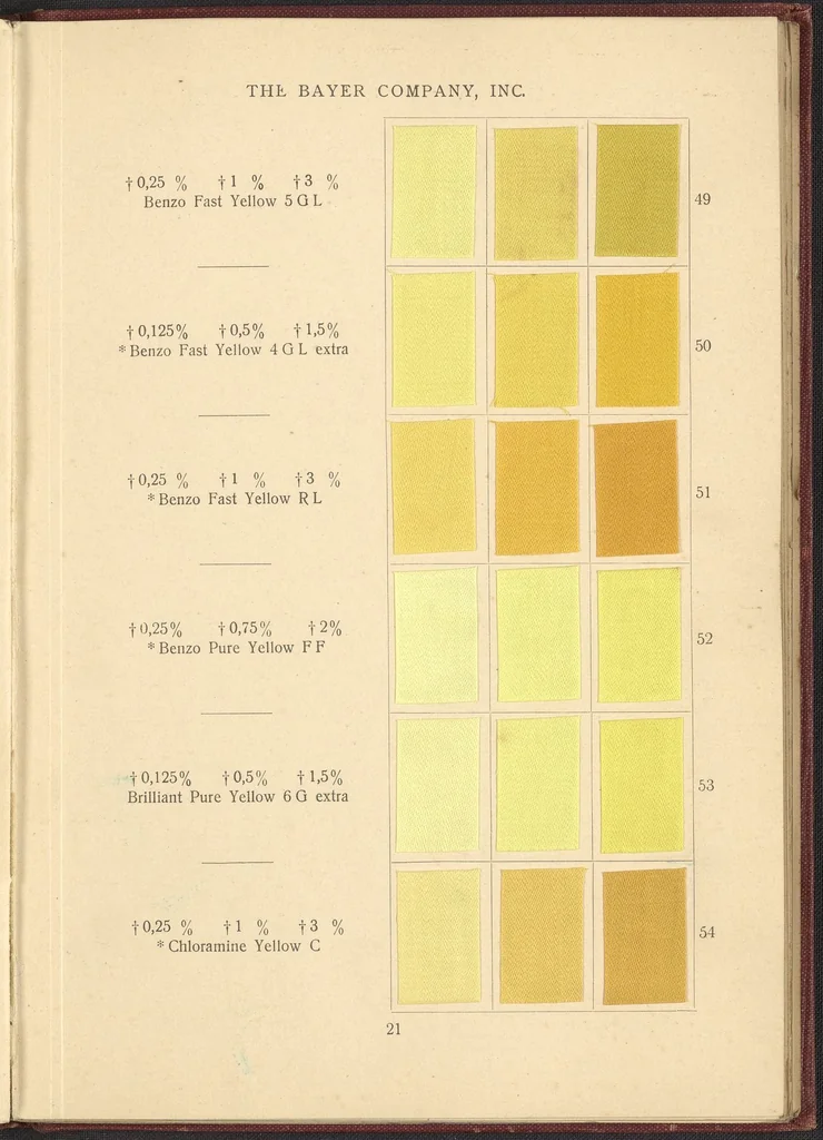 An illustration from Benzo Colours on Cotton Cloth, 1900, leaf 25