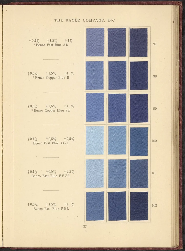 An illustration from Benzo Colours on Cotton Cloth, 1900, leaf 41