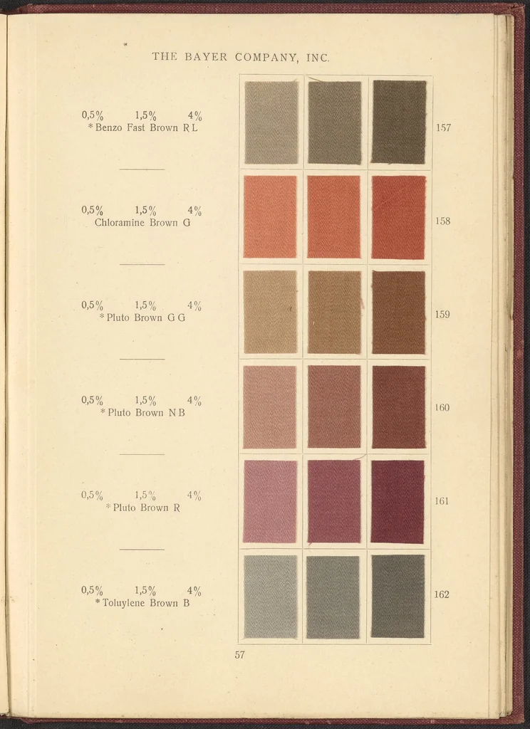 An illustration from Benzo Colours on Cotton Cloth, 1900, leaf 61