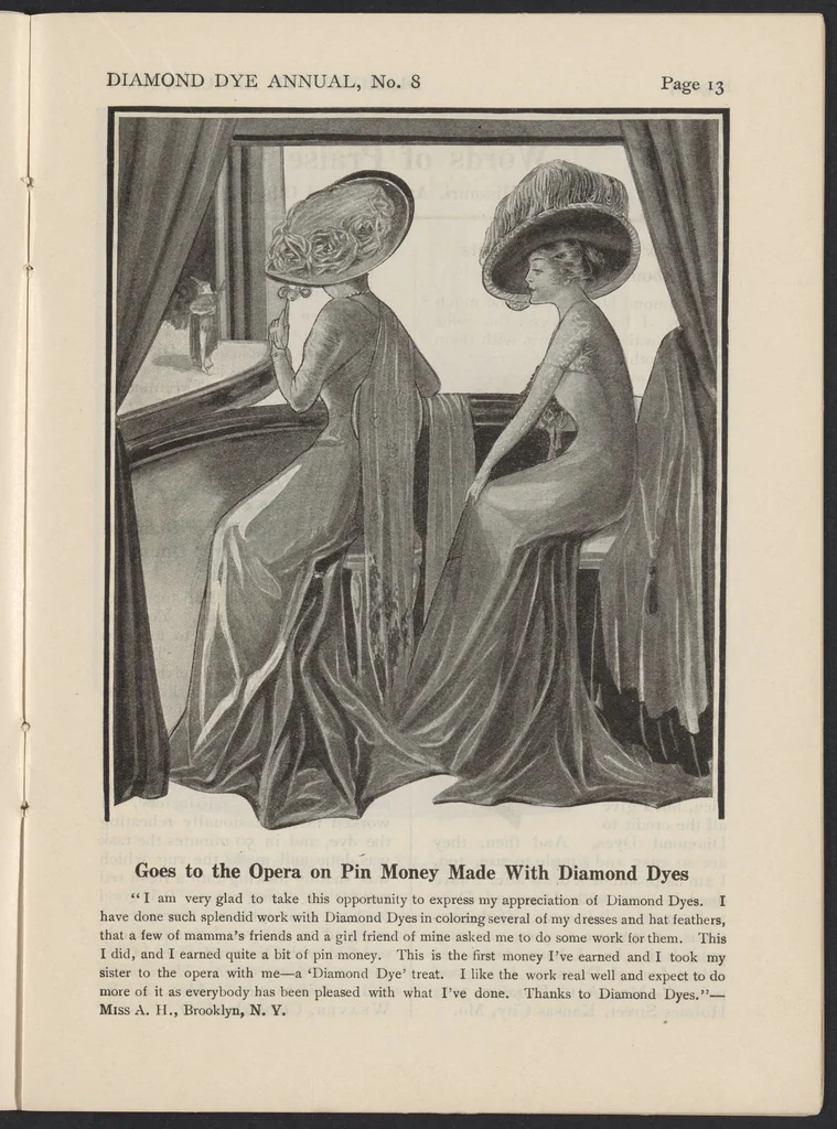 An illustration from The Diamond Dye Annual, 1910-1911: A Book of Helpful Suggestions, 1910, leaf 15