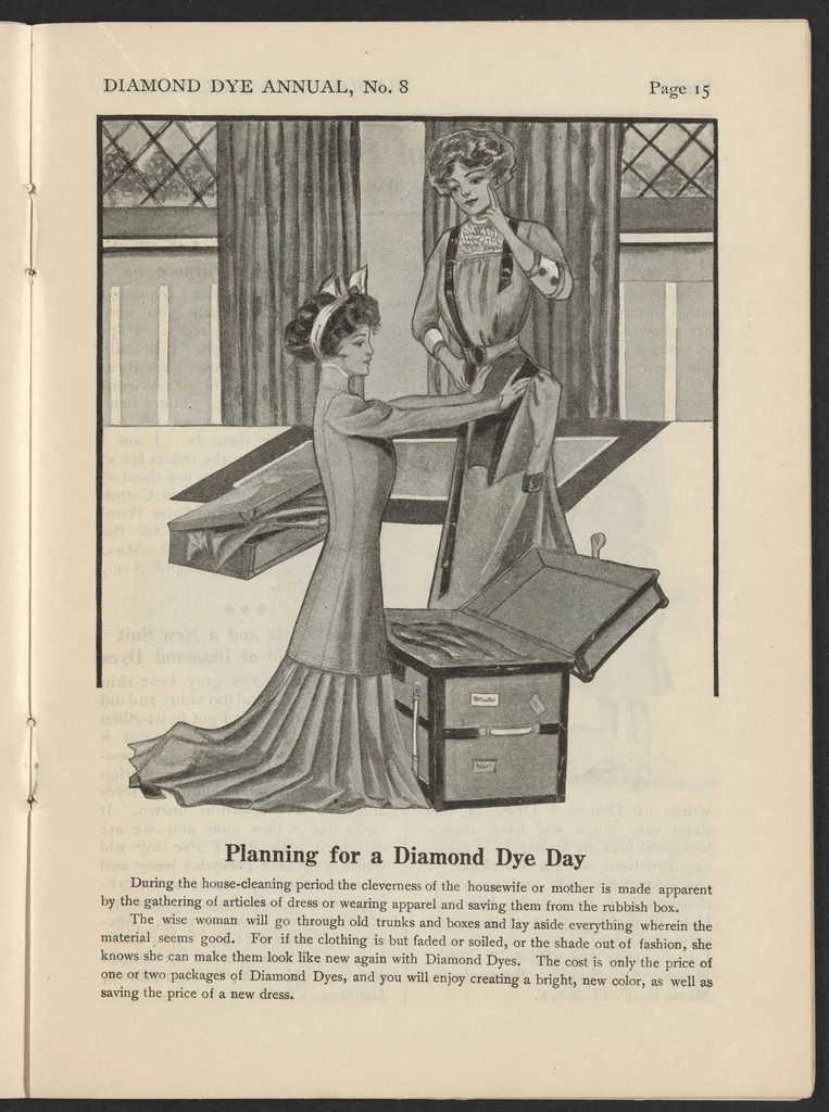 An illustration from The Diamond Dye Annual, 1910-1911: A Book of Helpful Suggestions, 1910, leaf 17