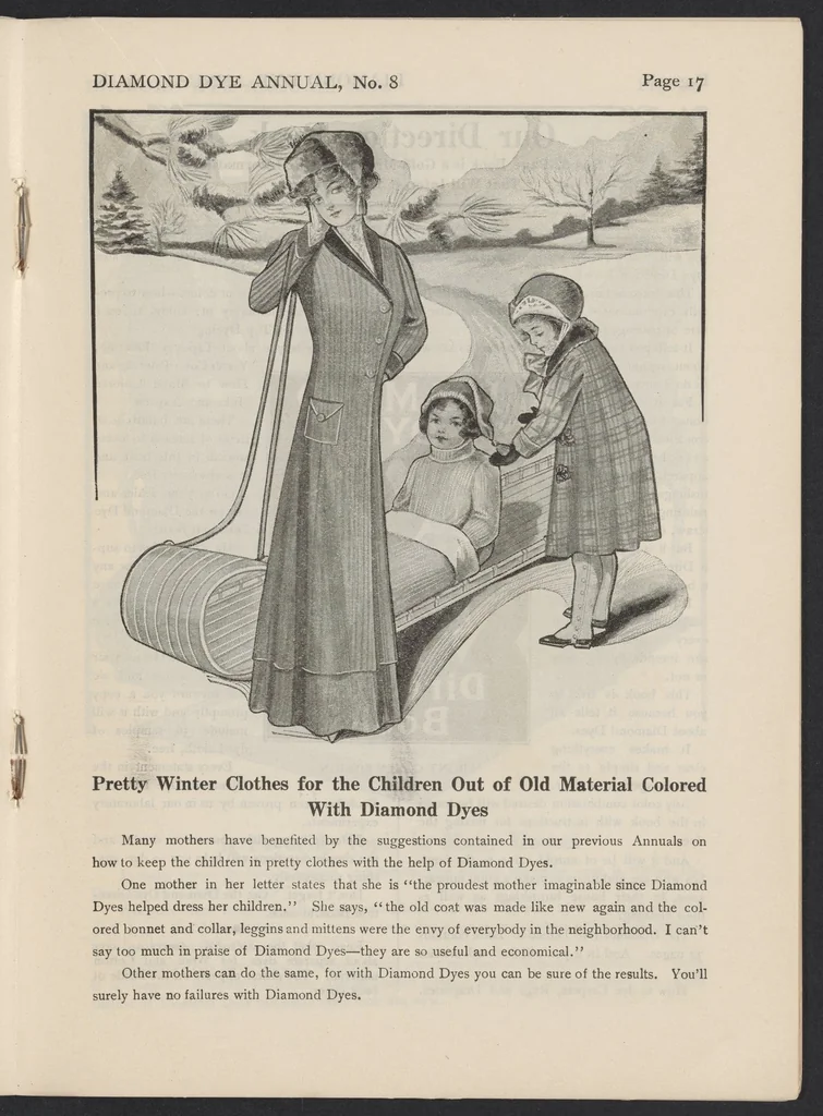 An illustration from The Diamond Dye Annual, 1910-1911: A Book of Helpful Suggestions, 1910, leaf 19