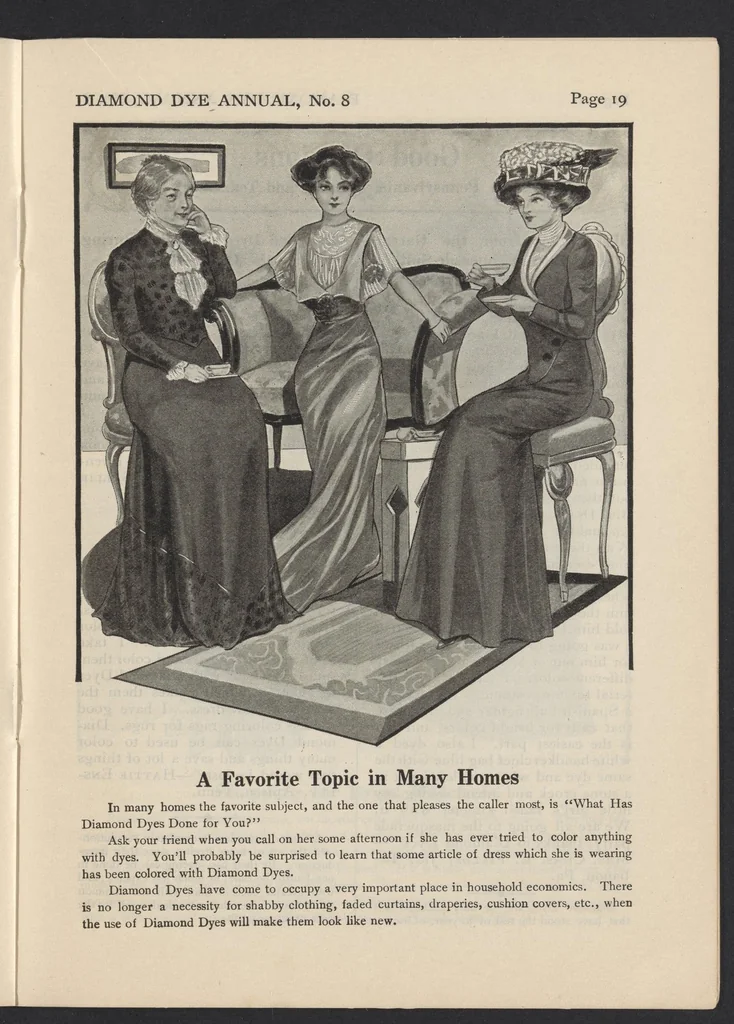An illustration from The Diamond Dye Annual, 1910-1911: A Book of Helpful Suggestions, 1910, leaf 21