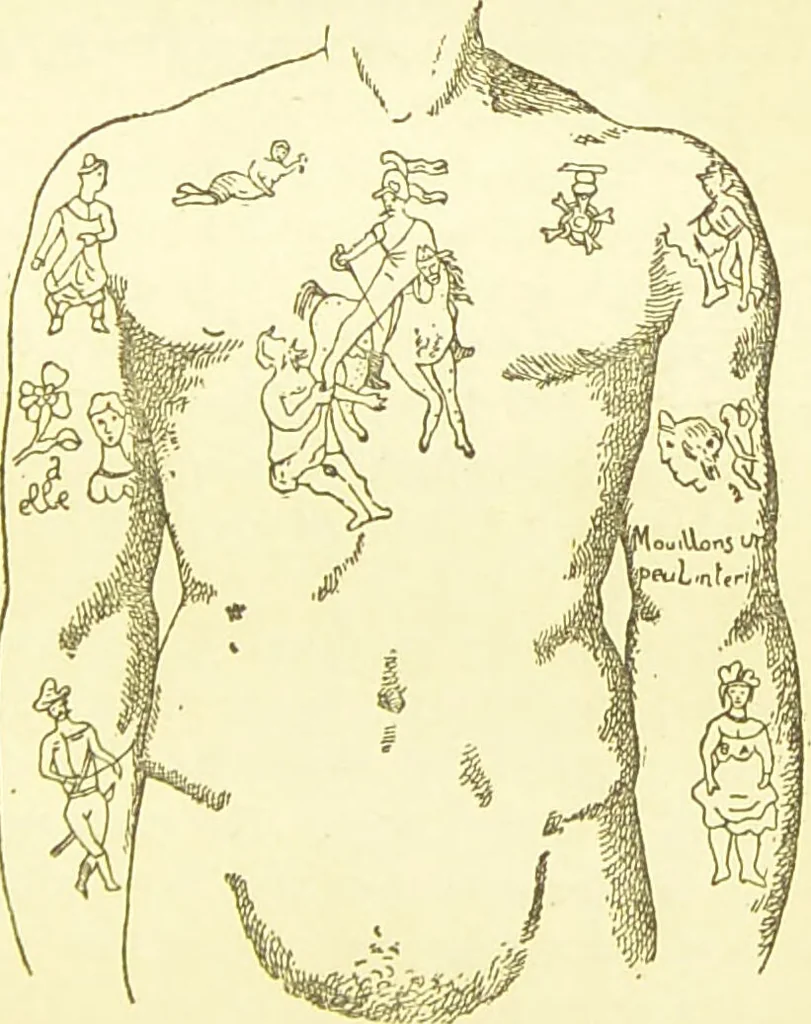 An illustration from The criminal / by Havelock Ellis., 1890, leaf 115