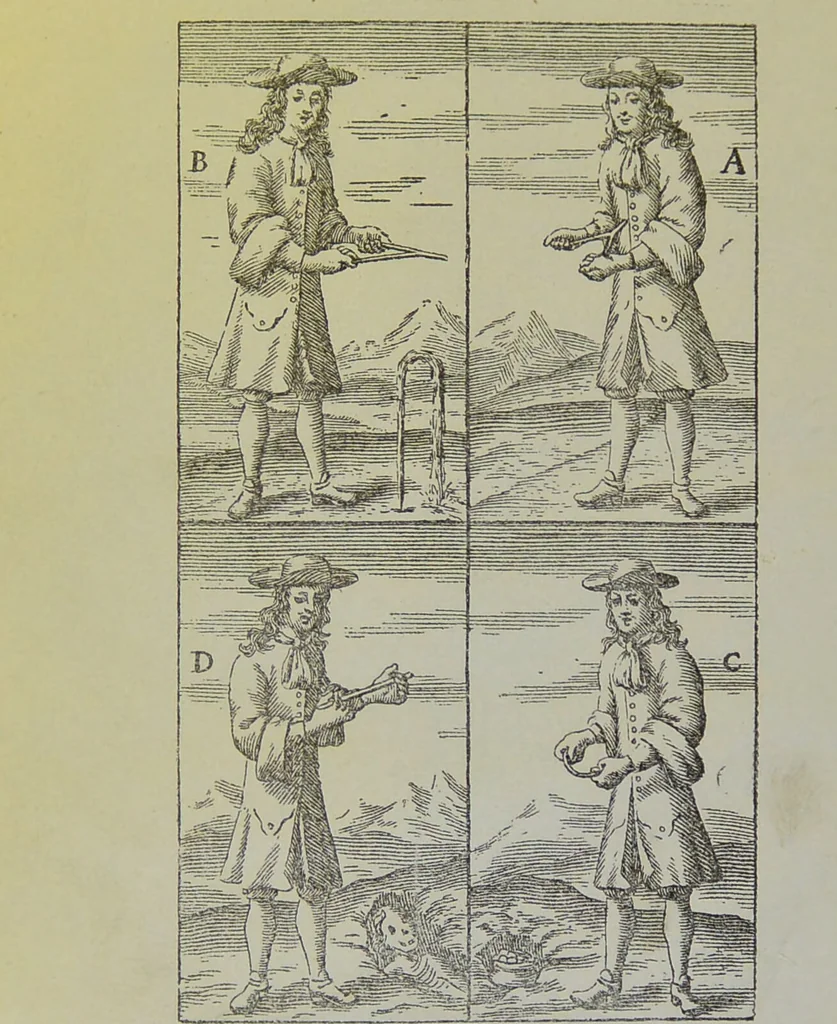 An illustration from Mental magic : a rationale of thought reading, and its attendant phenomena and their application to the discovery of new medicines, obscure diseases, correct delineations of character, lost persons and property, mines and prings of water, and all hidden and secret things / by Thos. Welton., 1884, leaf 8