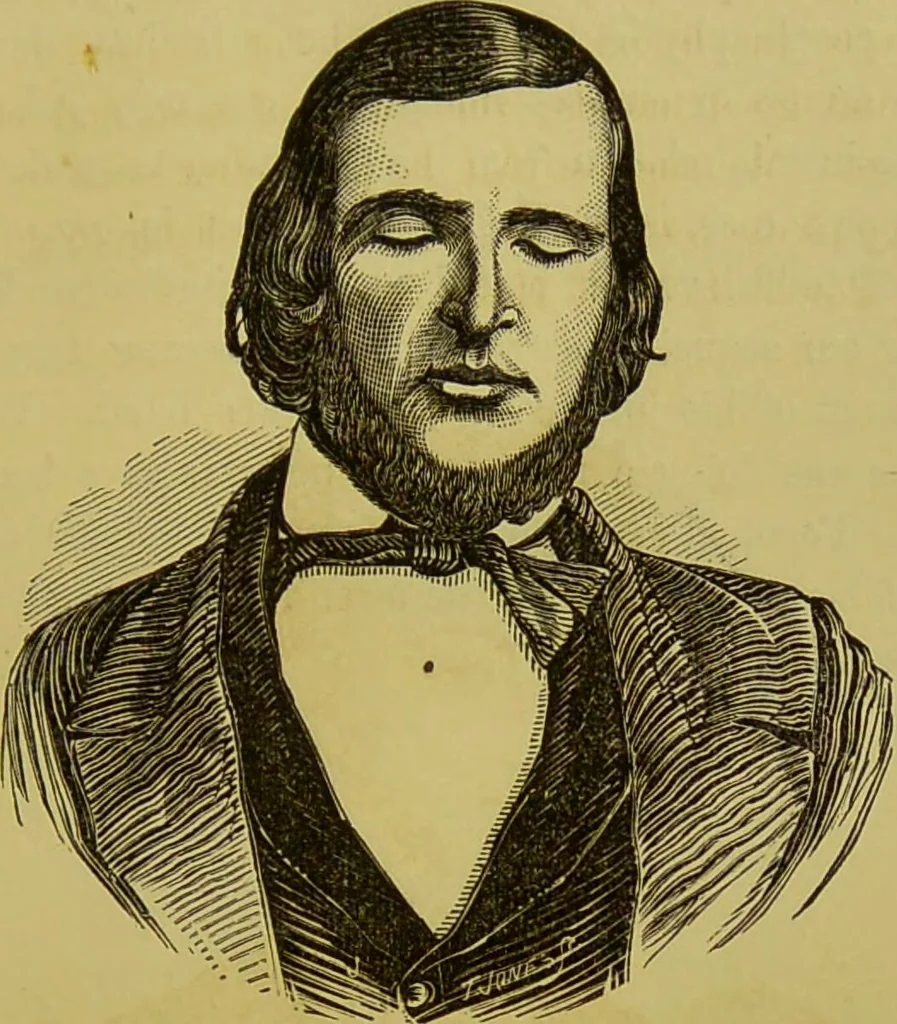 An illustration from The natural history of the human temperaments : their laws in relation to marriage, and the fatal consequences of their violation to progeny, with the indications of vigorous life and longevity : followed by a fugitive essay on the protection of society against crime / by W. Byrd Powell., 1869, leaf 151