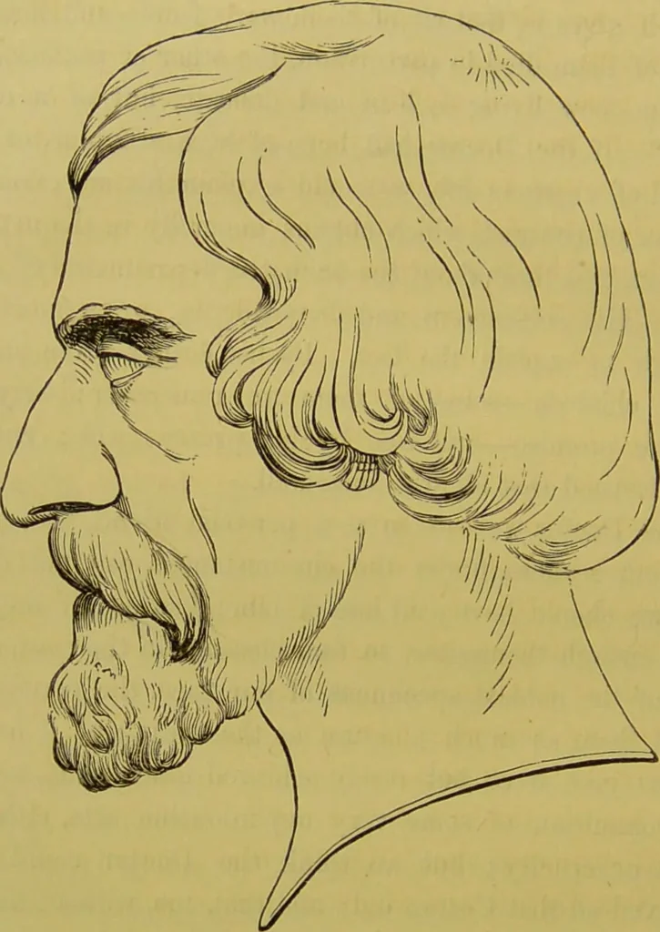 An illustration from The natural history of the human temperaments : their laws in relation to marriage, and the fatal consequences of their violation to progeny, with the indications of vigorous life and longevity : followed by a fugitive essay on the protection of society against crime / by W. Byrd Powell., 1869, leaf 74