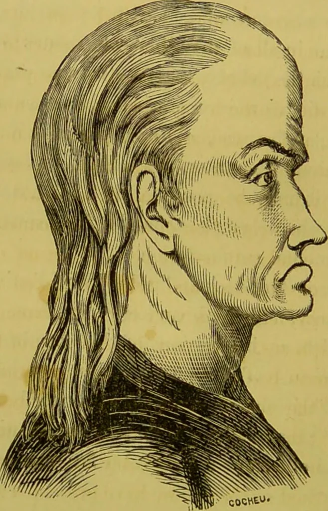 An illustration from The natural history of the human temperaments : their laws in relation to marriage, and the fatal consequences of their violation to progeny, with the indications of vigorous life and longevity : followed by a fugitive essay on the protection of society against crime / by W. Byrd Powell., 1869, leaf 94
