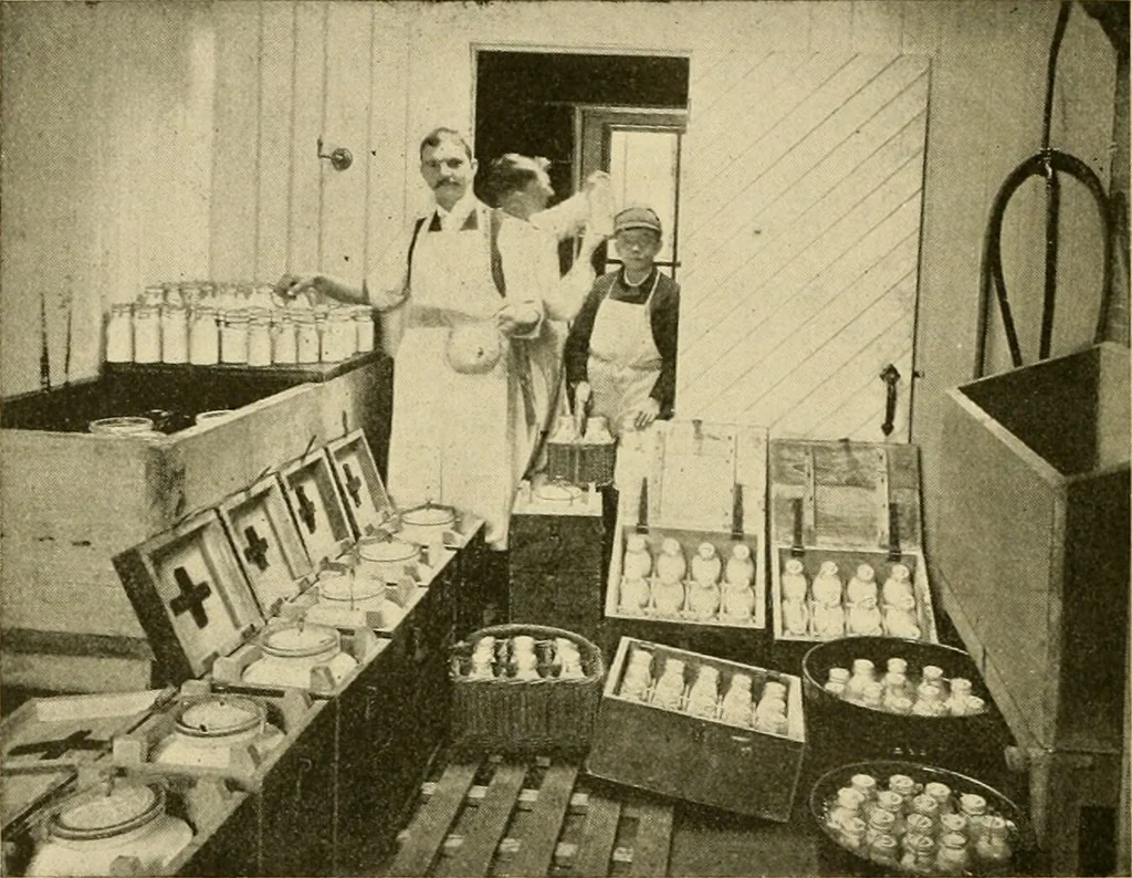 An illustration from Pediatrics : the hygienic and medical treatment of children / by Thomas Morgan Rotch., 1898, leaf 278