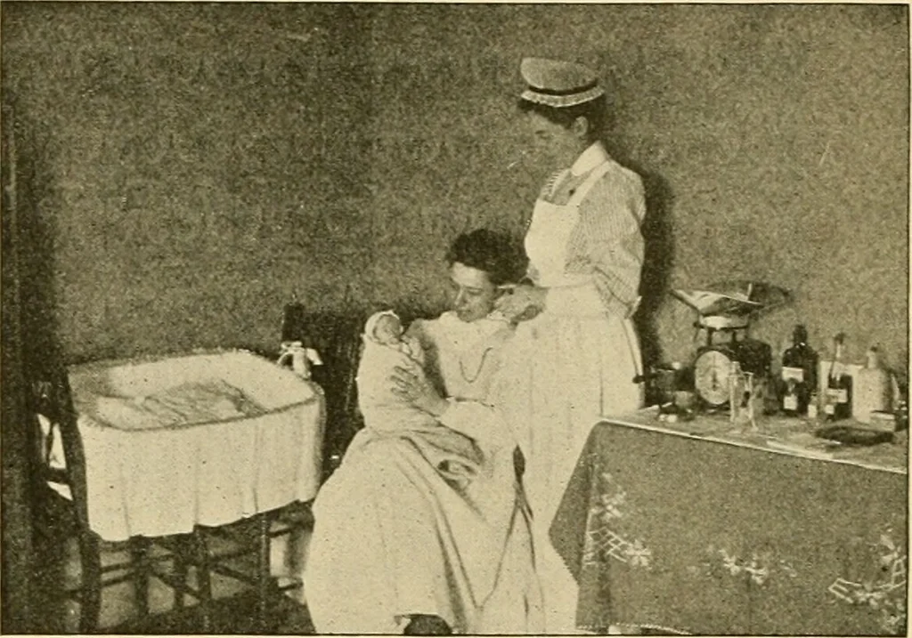 An illustration from Pediatrics : the hygienic and medical treatment of children / by Thomas Morgan Rotch., 1898, leaf 340