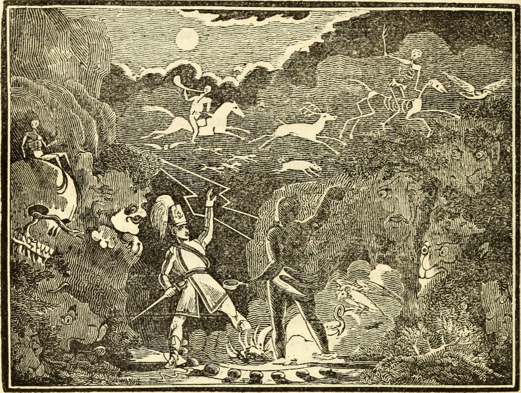 An illustration from The astrologer of the nineteenth century / By the members of the Mercurii: Raphael ... and other sideral [sic] artists., 1825, leaf 106