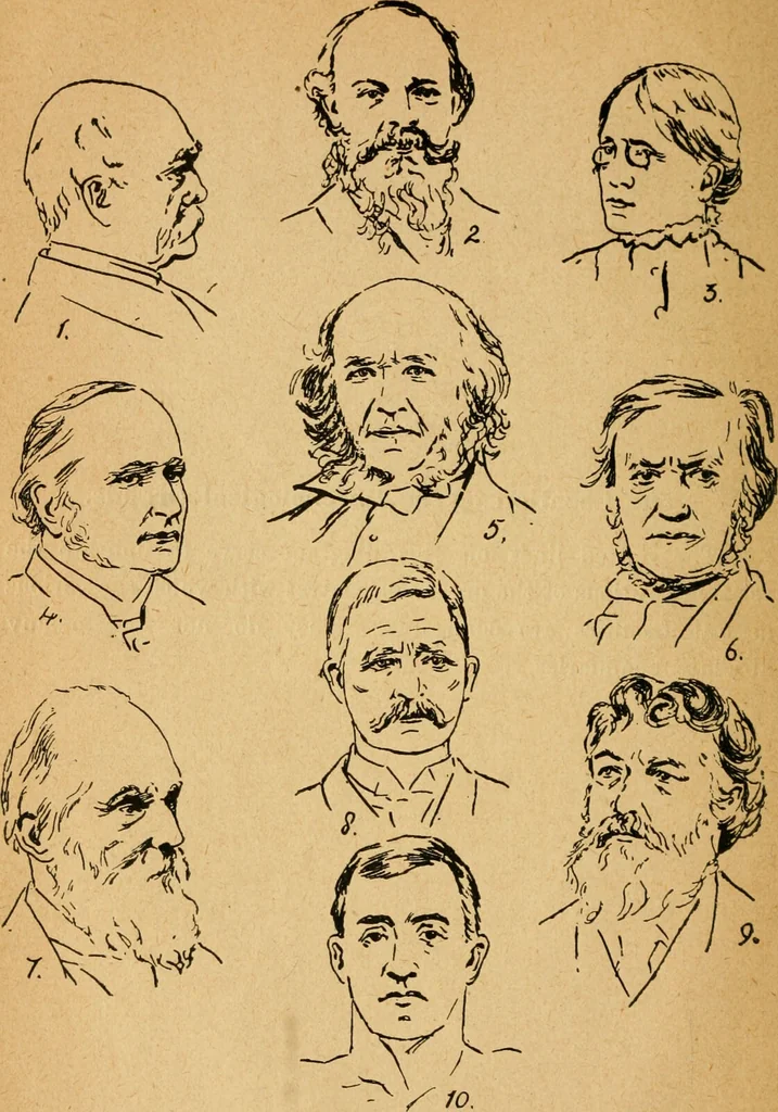 An illustration from Phrenology : essays and studies / by Stackpool E. O'Dell and Geelossapuss E. O'Dell., 1899, leaf 10
