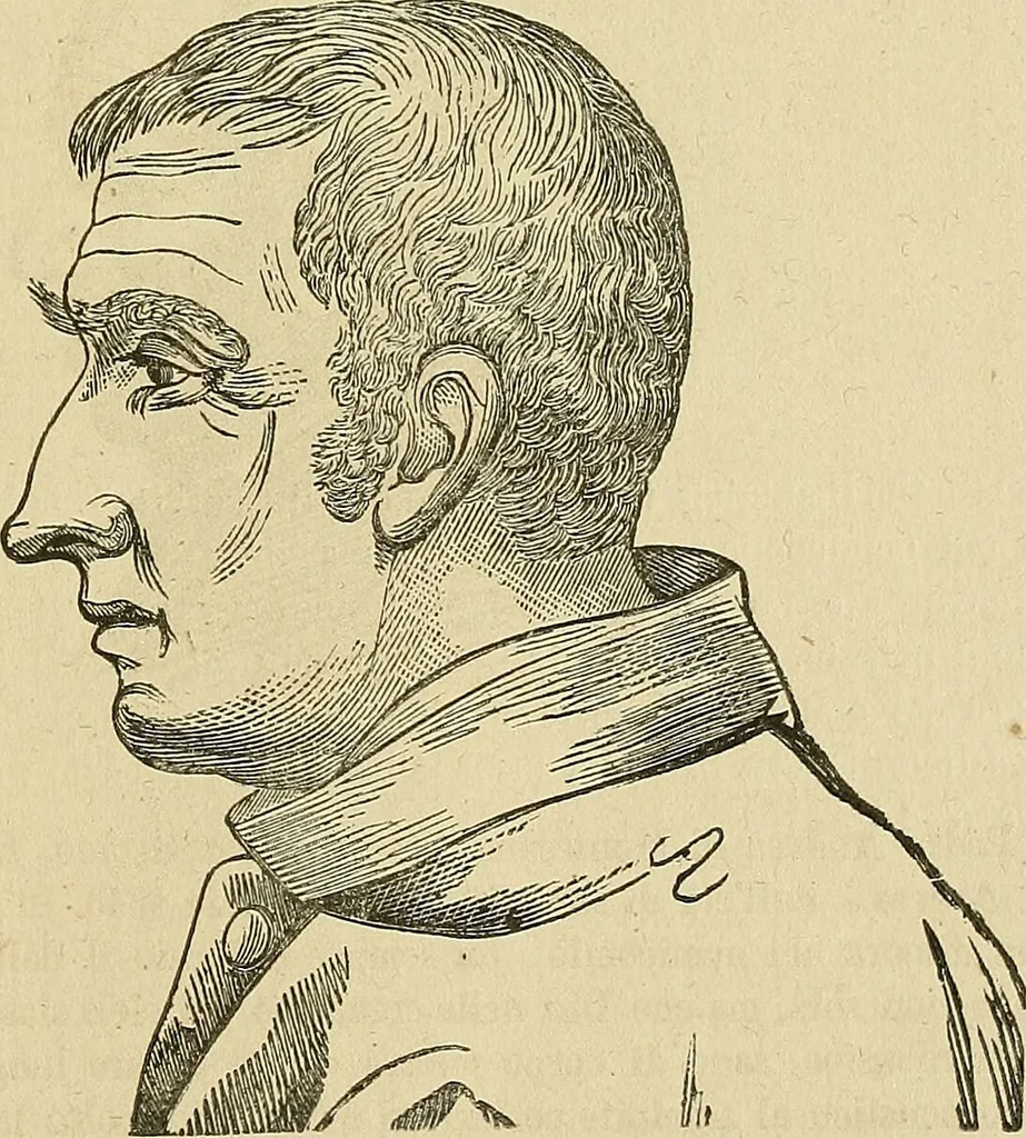 An illustration from Questioni filosofiche, sociali, mediche e medico-forensi : trattate coi principii della fisiologia del cervello / pel Dottore Biagio G. Miraglia., 1883, leaf 449