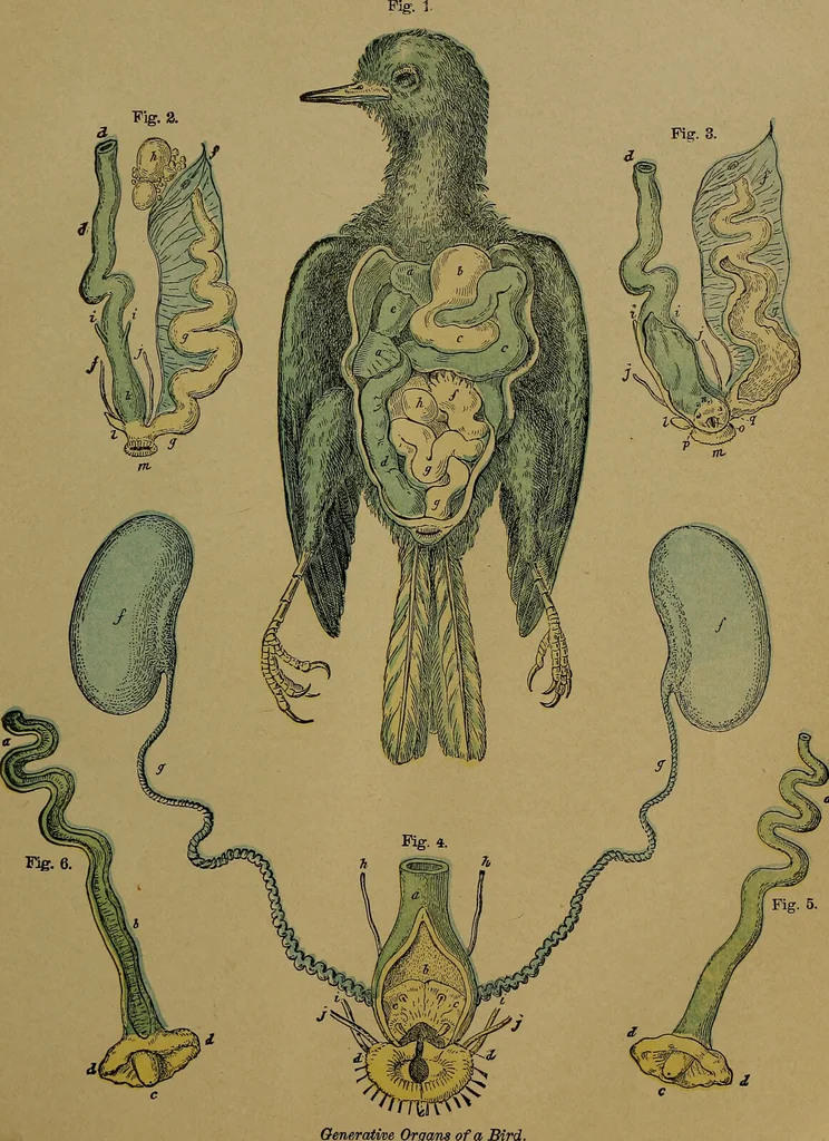 An illustration from The origin of life and process of reproduction in plants and animals : with the anatomy and physiology of the human generative system, male and female, and the causes, prevention and cure of the special diseases to which it is liable : a plain, practical treatise, for popular use / by Dr. F. Hollick ; illustrated by engravings and colored plates., 1902, leaf 265