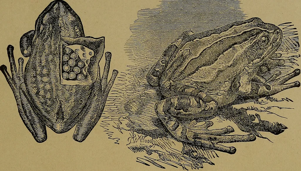An illustration from The origin of life and process of reproduction in plants and animals : with the anatomy and physiology of the human generative system, male and female, and the causes, prevention and cure of the special diseases to which it is liable : a plain, practical treatise, for popular use / by Dr. F. Hollick ; illustrated by engravings and colored plates., 1902, leaf 289