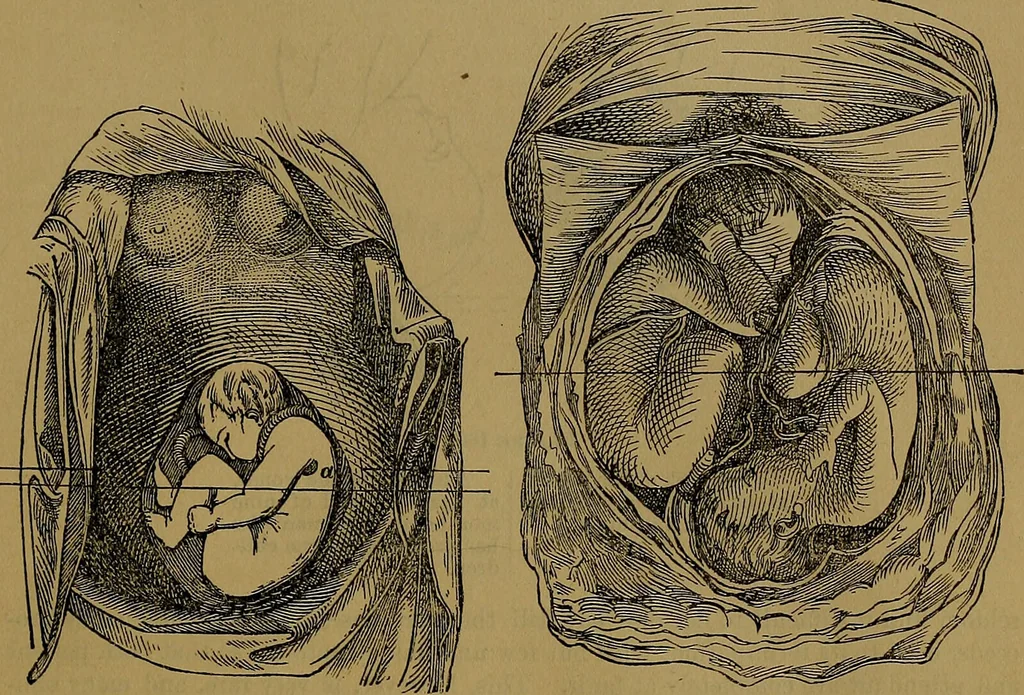 An illustration from The origin of life and process of reproduction in plants and animals : with the anatomy and physiology of the human generative system, male and female, and the causes, prevention and cure of the special diseases to which it is liable : a plain, practical treatise, for popular use / by Dr. F. Hollick ; illustrated by engravings and colored plates., 1902, leaf 887