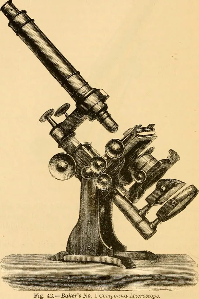 An illustration from The microscope : its history, construction, and application, being a familiar introduction to the use of the instrument, and the study of microscopial science / By Jabez Hogg ... with upwards of five hundred engravings and coloured illustrations by Tuffen West., 1867, leaf 112