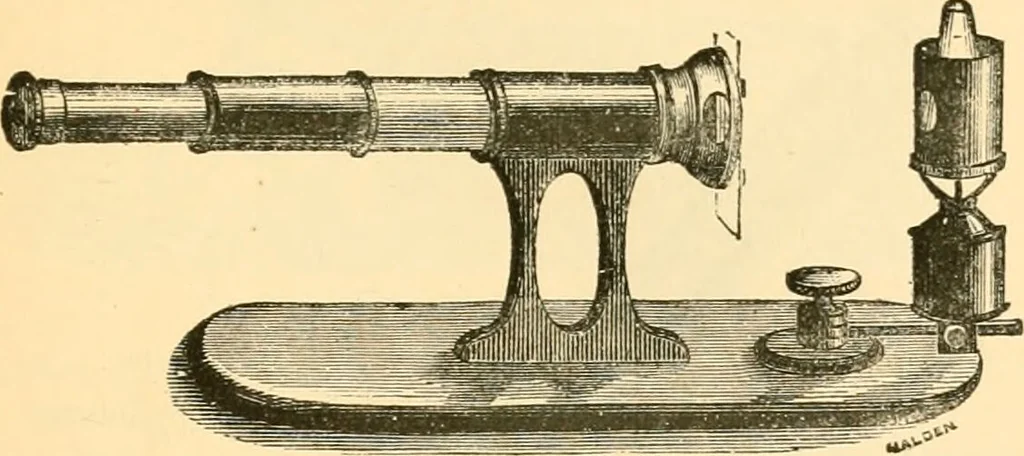 An illustration from The microscope : its history, construction, and application, being a familiar introduction to the use of the instrument, and the study of microscopial science / By Jabez Hogg ... with upwards of five hundred engravings and coloured illustrations by Tuffen West., 1867, leaf 131