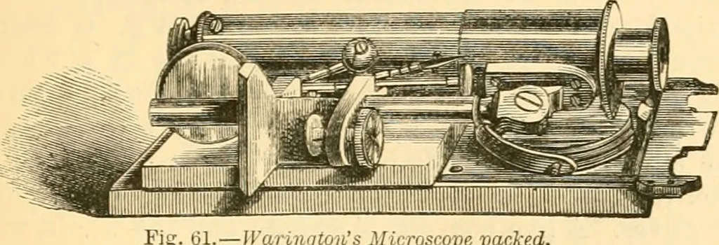 An illustration from The microscope : its history, construction, and application, being a familiar introduction to the use of the instrument, and the study of microscopial science / By Jabez Hogg ... with upwards of five hundred engravings and coloured illustrations by Tuffen West., 1867, leaf 133