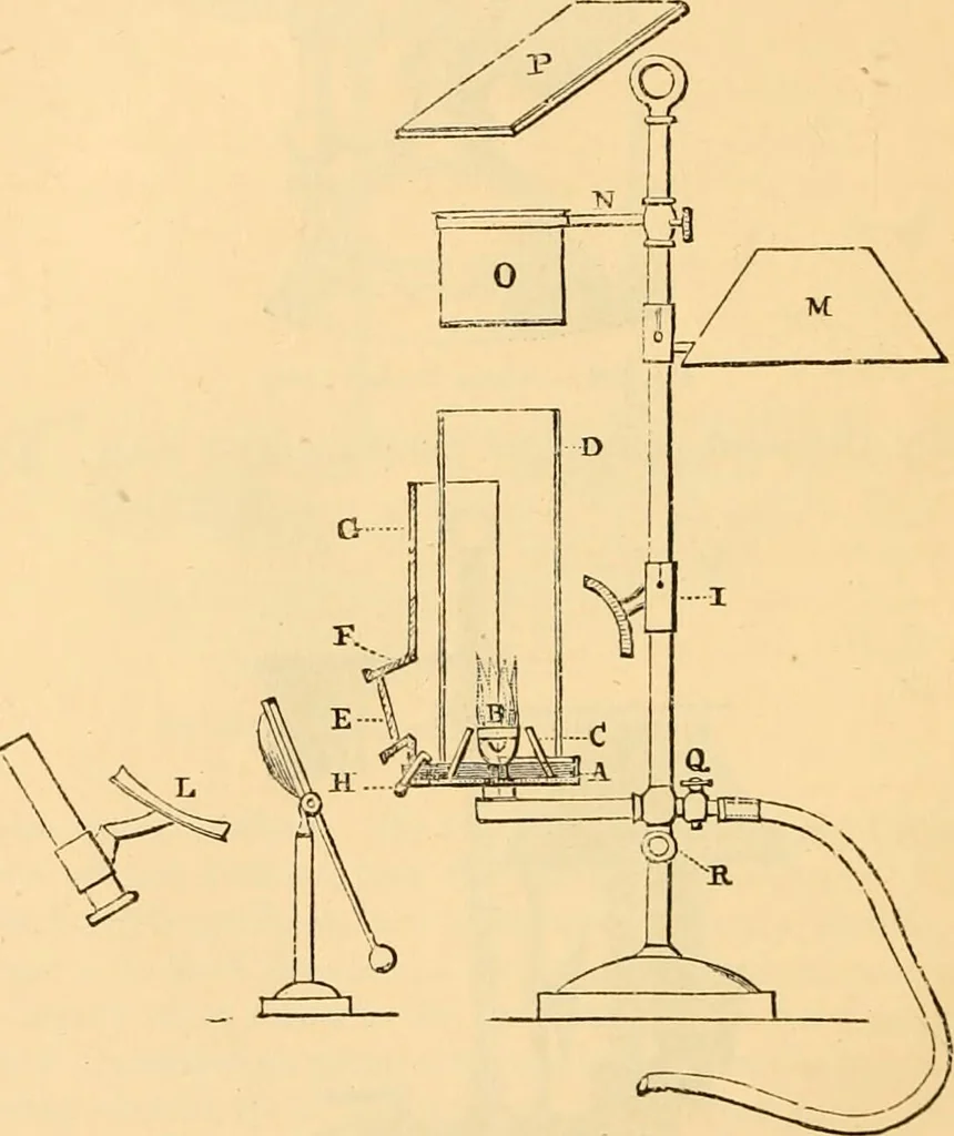 An illustration from The microscope : its history, construction, and application, being a familiar introduction to the use of the instrument, and the study of microscopial science / By Jabez Hogg ... with upwards of five hundred engravings and coloured illustrations by Tuffen West., 1867, leaf 212