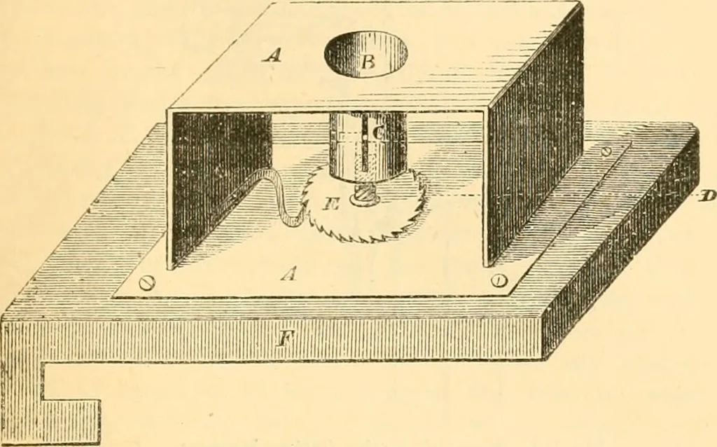 An illustration from The microscope : its history, construction, and application, being a familiar introduction to the use of the instrument, and the study of microscopial science / By Jabez Hogg ... with upwards of five hundred engravings and coloured illustrations by Tuffen West., 1867, leaf 231