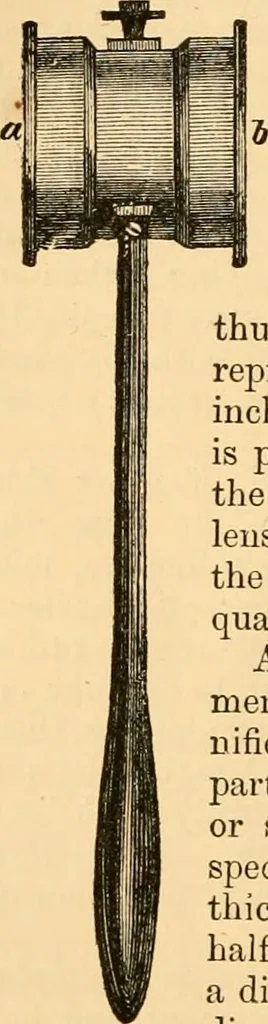An illustration from The microscope : its history, construction, and application, being a familiar introduction to the use of the instrument, and the study of microscopial science / By Jabez Hogg ... with upwards of five hundred engravings and coloured illustrations by Tuffen West., 1867, leaf 32
