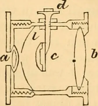 An illustration from The microscope : its history, construction, and application, being a familiar introduction to the use of the instrument, and the study of microscopial science / By Jabez Hogg ... with upwards of five hundred engravings and coloured illustrations by Tuffen West., 1867, leaf 32